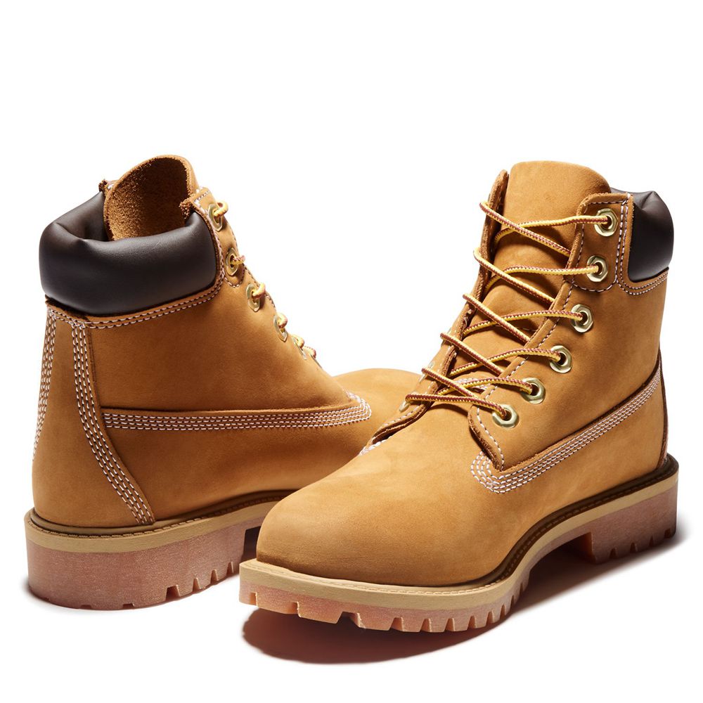 Bocanci 6-Inch Timberland Copii Maro - Junior Premium Waterproof - Romania - SVQCFH098